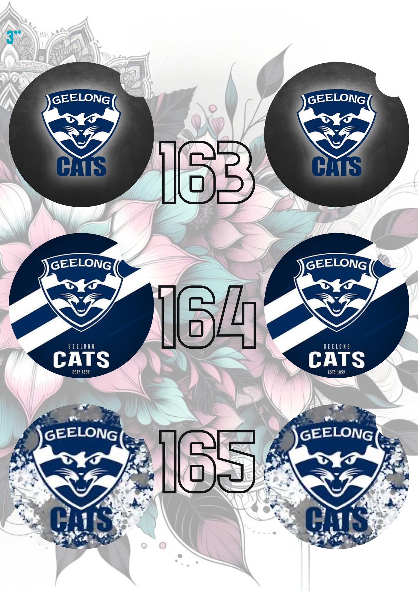 151 - 180 Car Coaster Sublimation Print
