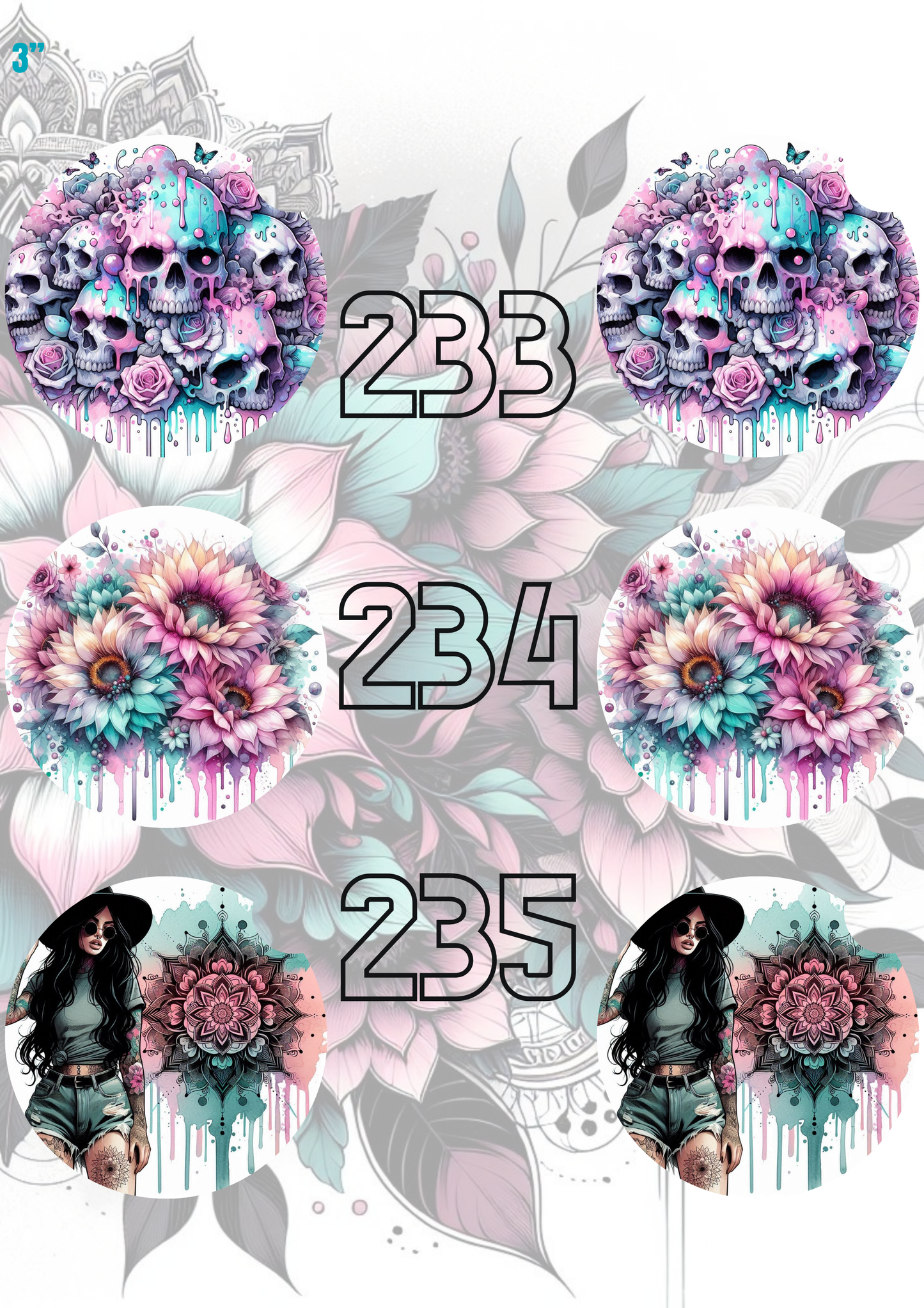 212 - 240 Car Coaster Sublimation Print