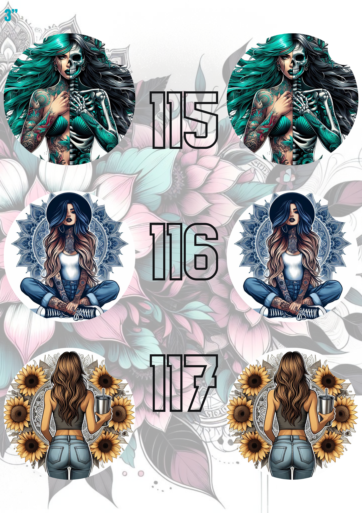 91 - 120 Car Coaster Sublimation Print