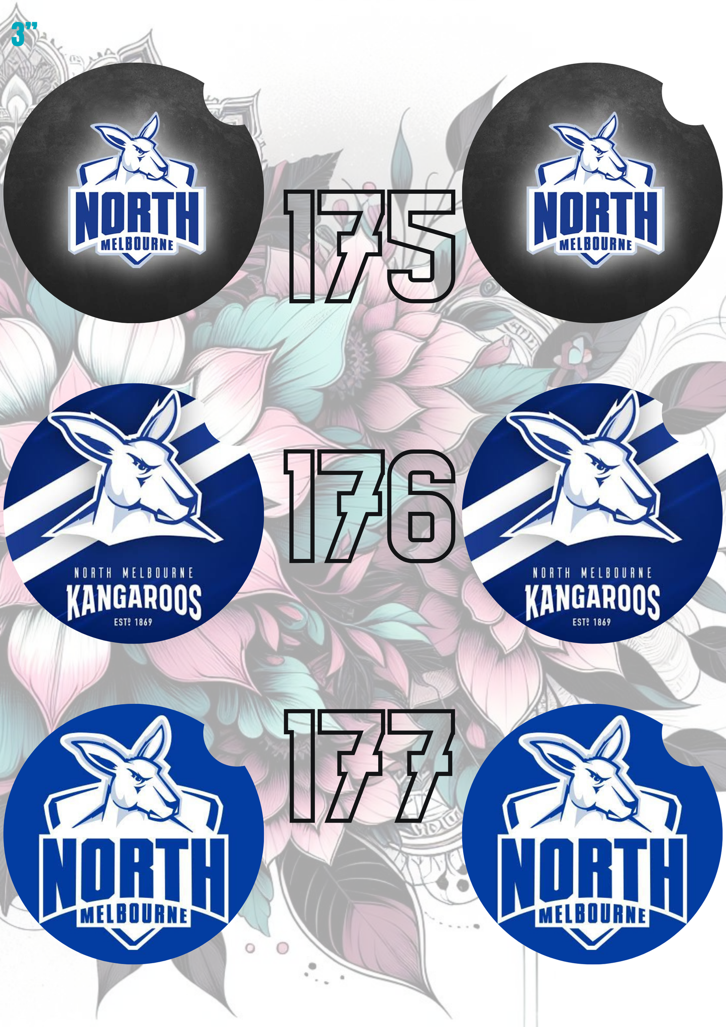 151 - 180 Car Coaster Sublimation Print