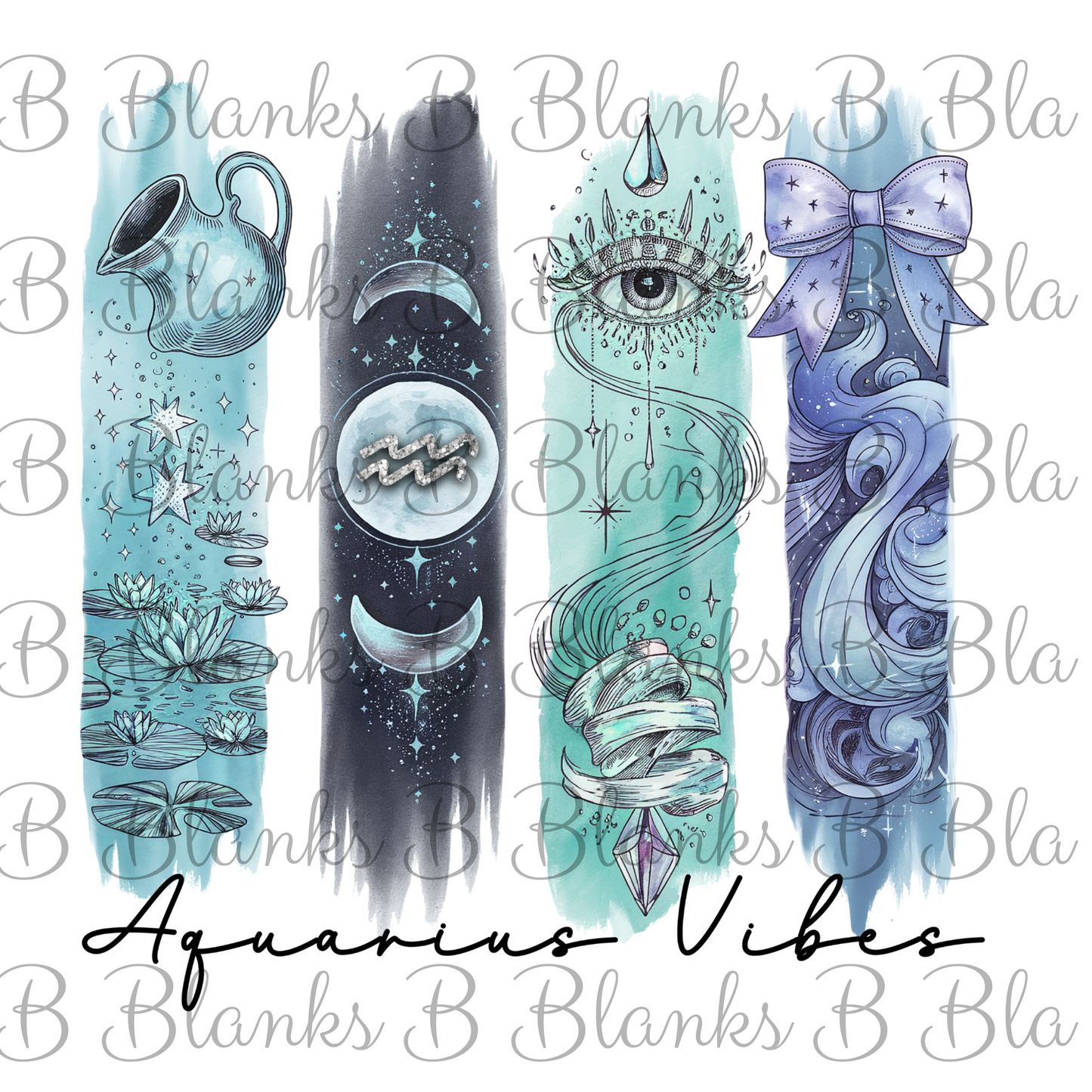 Aquarius Zodiac - DTF PRINT