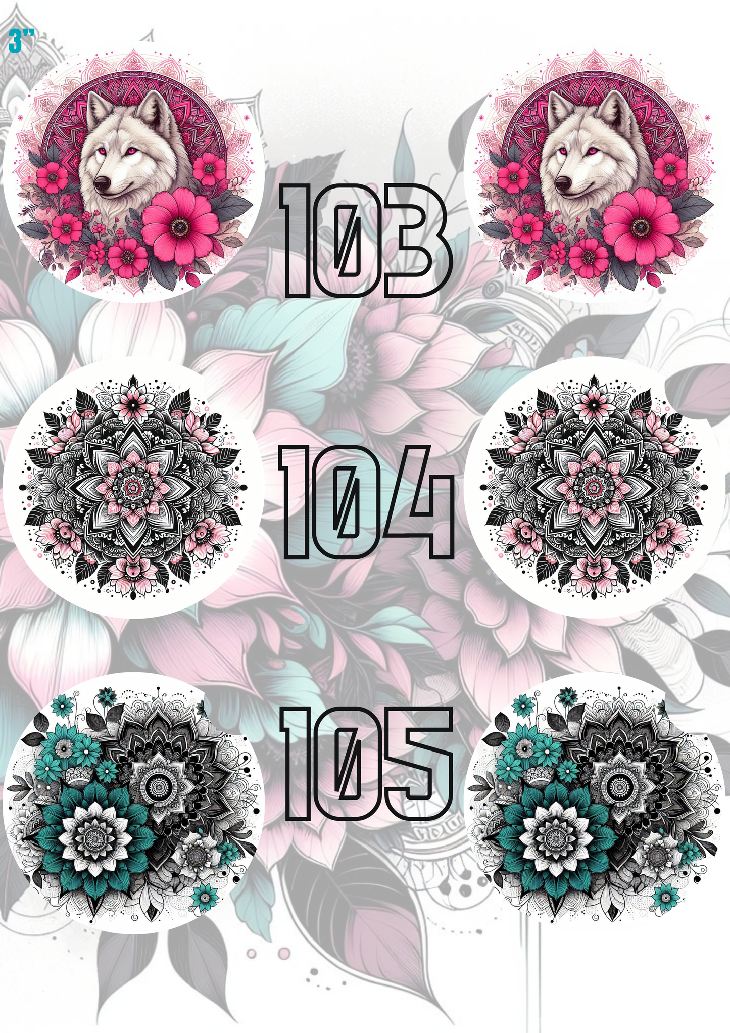 91 - 120 Car Coaster Sublimation Print