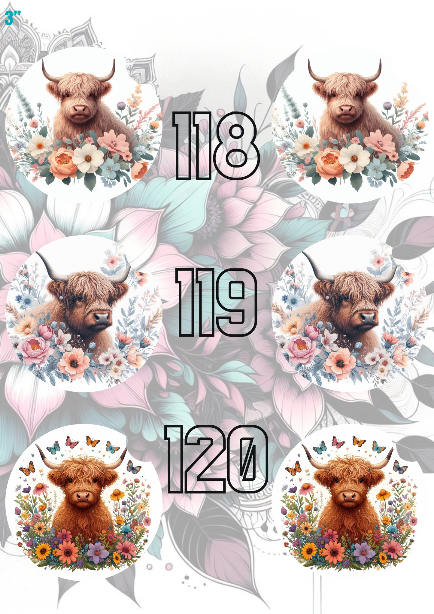 91 - 120 Car Coaster Sublimation Print
