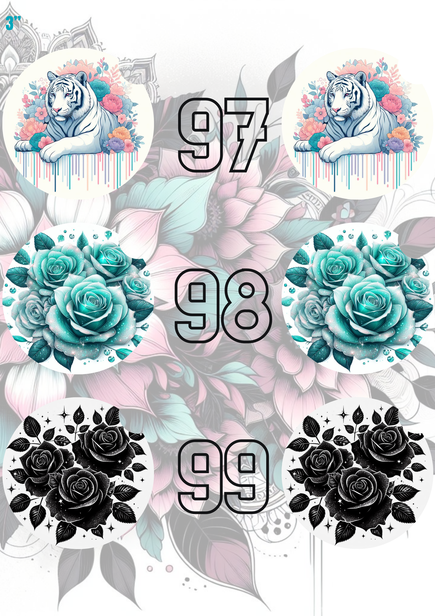 91 - 120 Car Coaster Sublimation Print