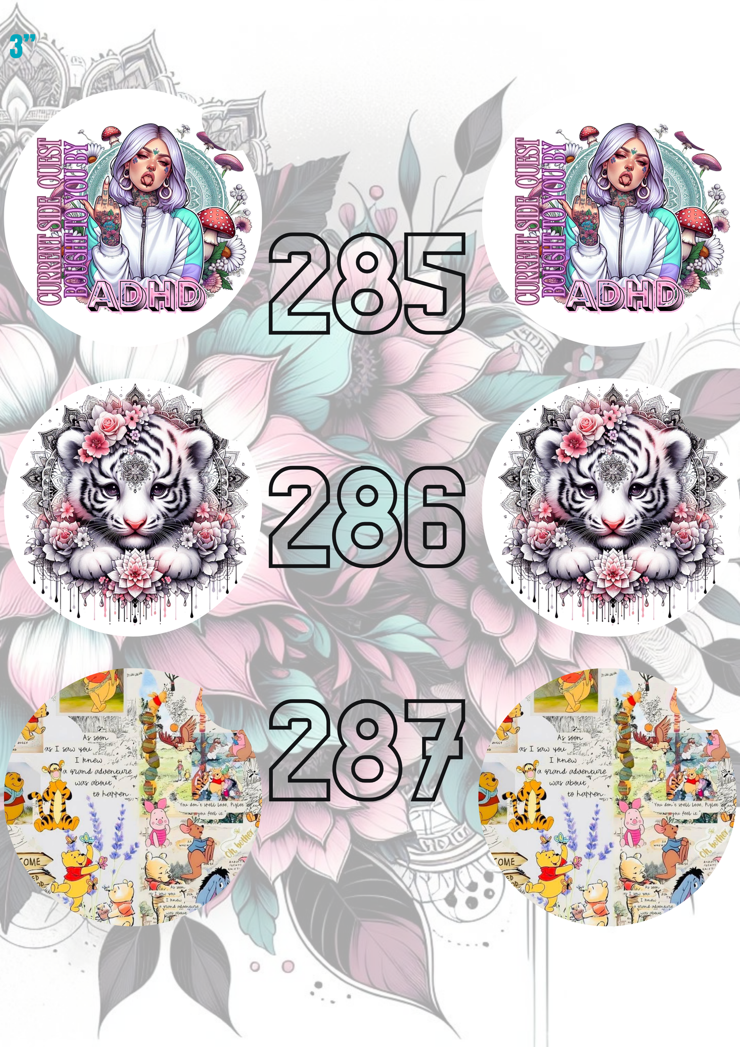 272 - 302 Car Coaster Sublimation Print