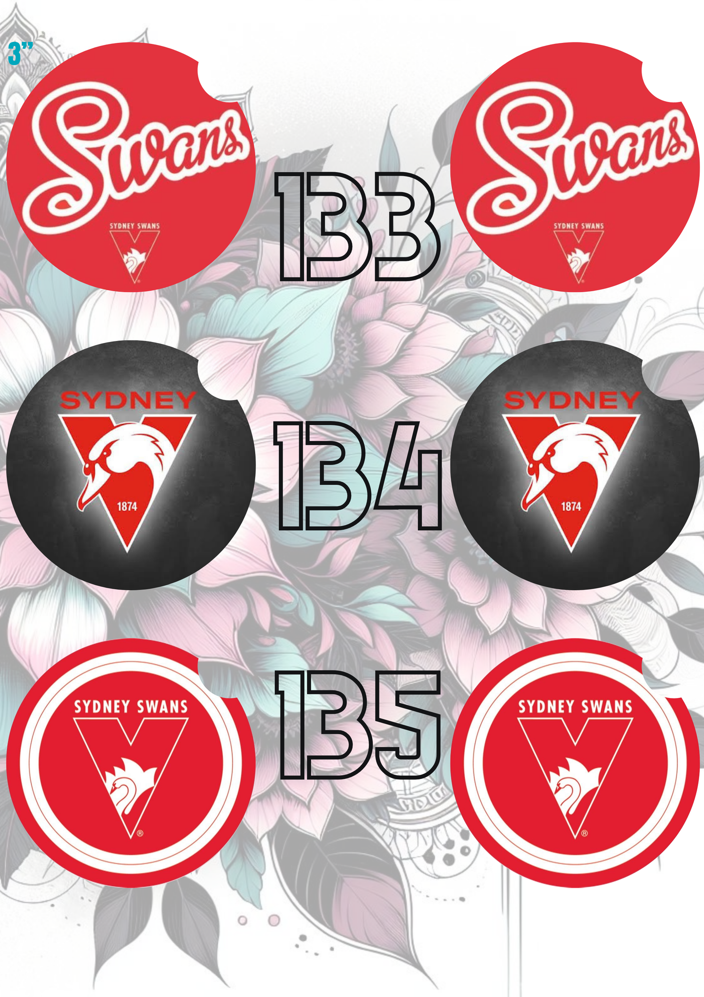 121 - 150 Car Coaster Sublimation Print