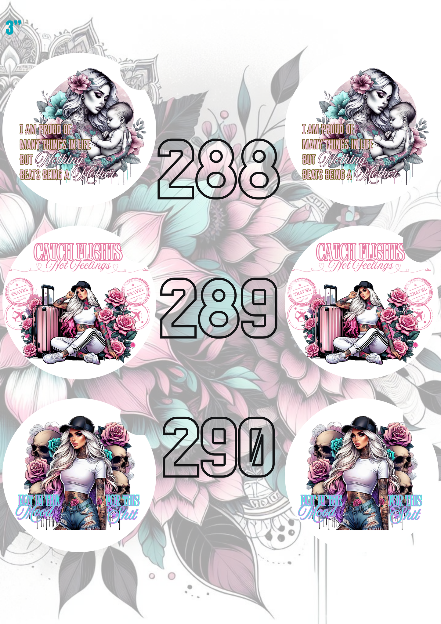 272 - 302 Car Coaster Sublimation Print