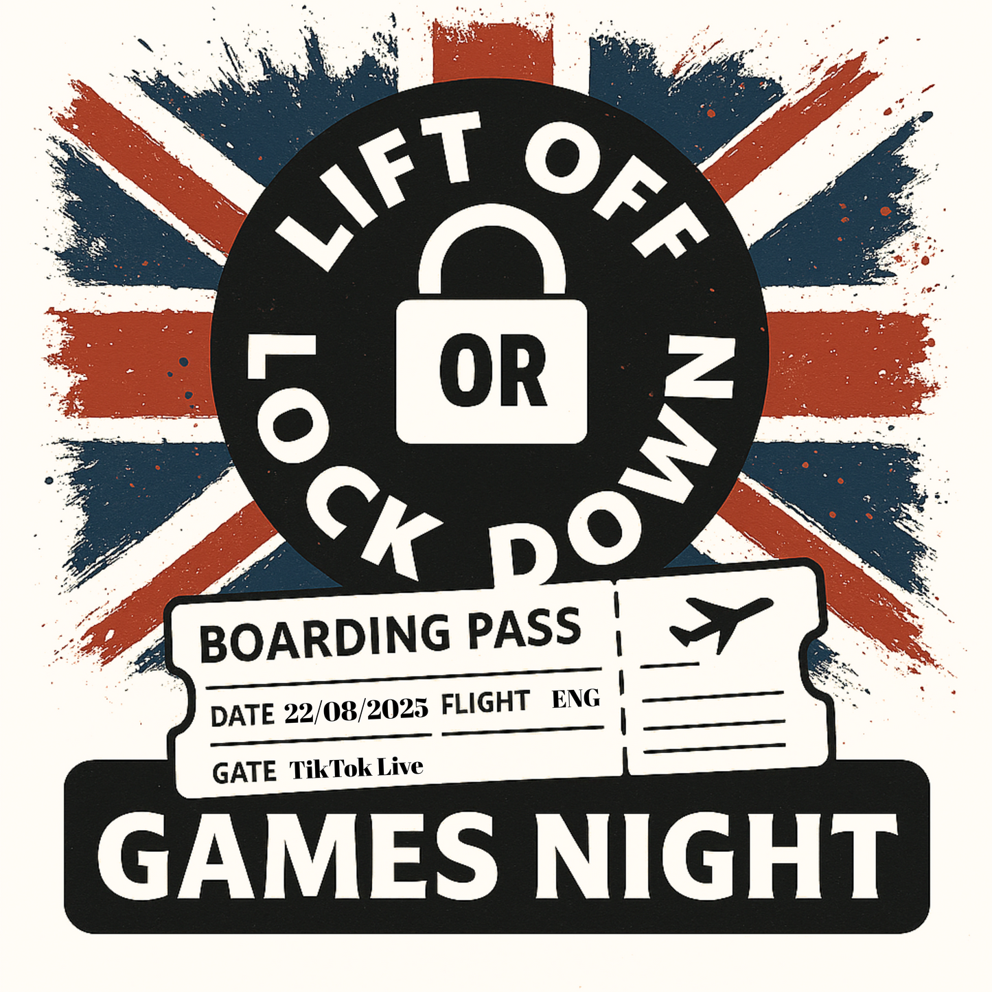 Lift Off or Lock Down Fundraiser Games Night