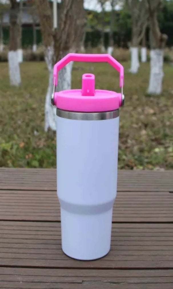 30 flips Handle Sublimation Tumbler