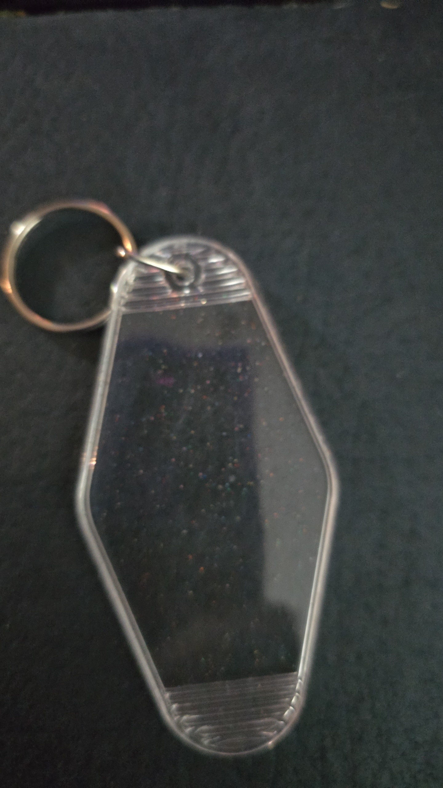 Acrylic motel keyring