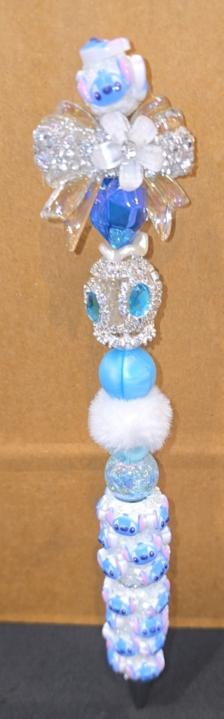 Character blue alien pen