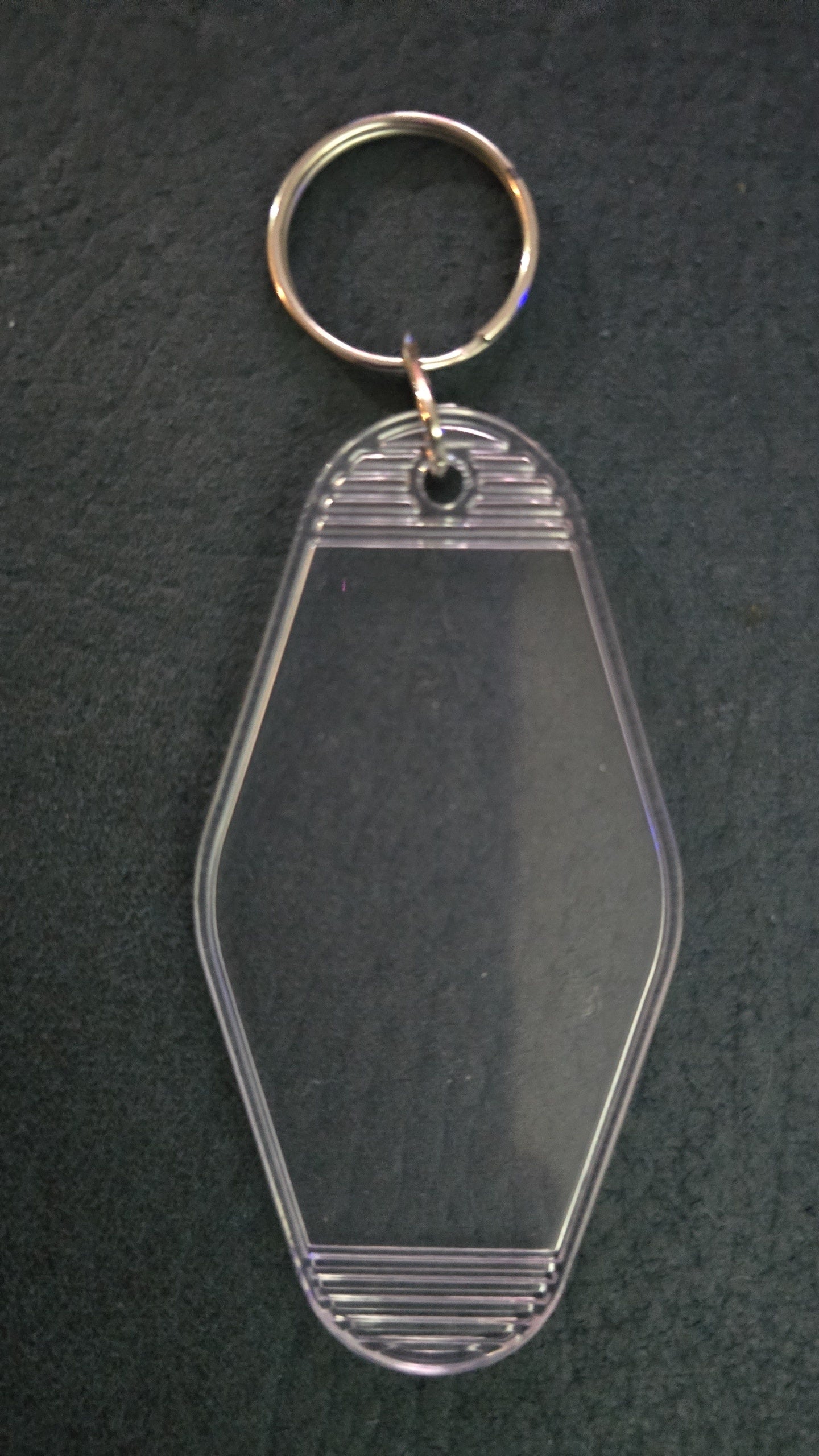 Acrylic motel keyring