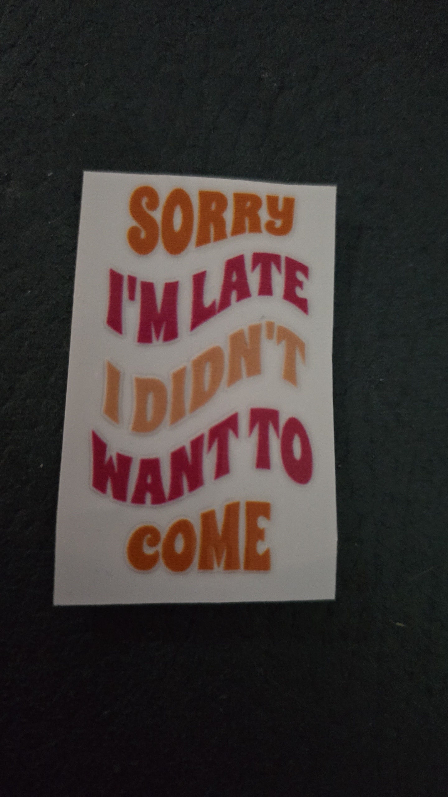 Motel keyring stickers