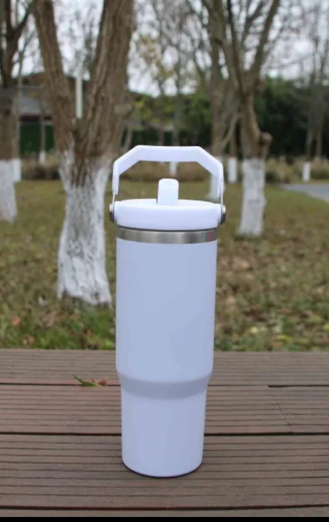 30 flips Handle Sublimation Tumbler
