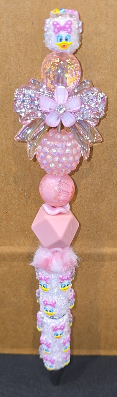 Character pink duck pen