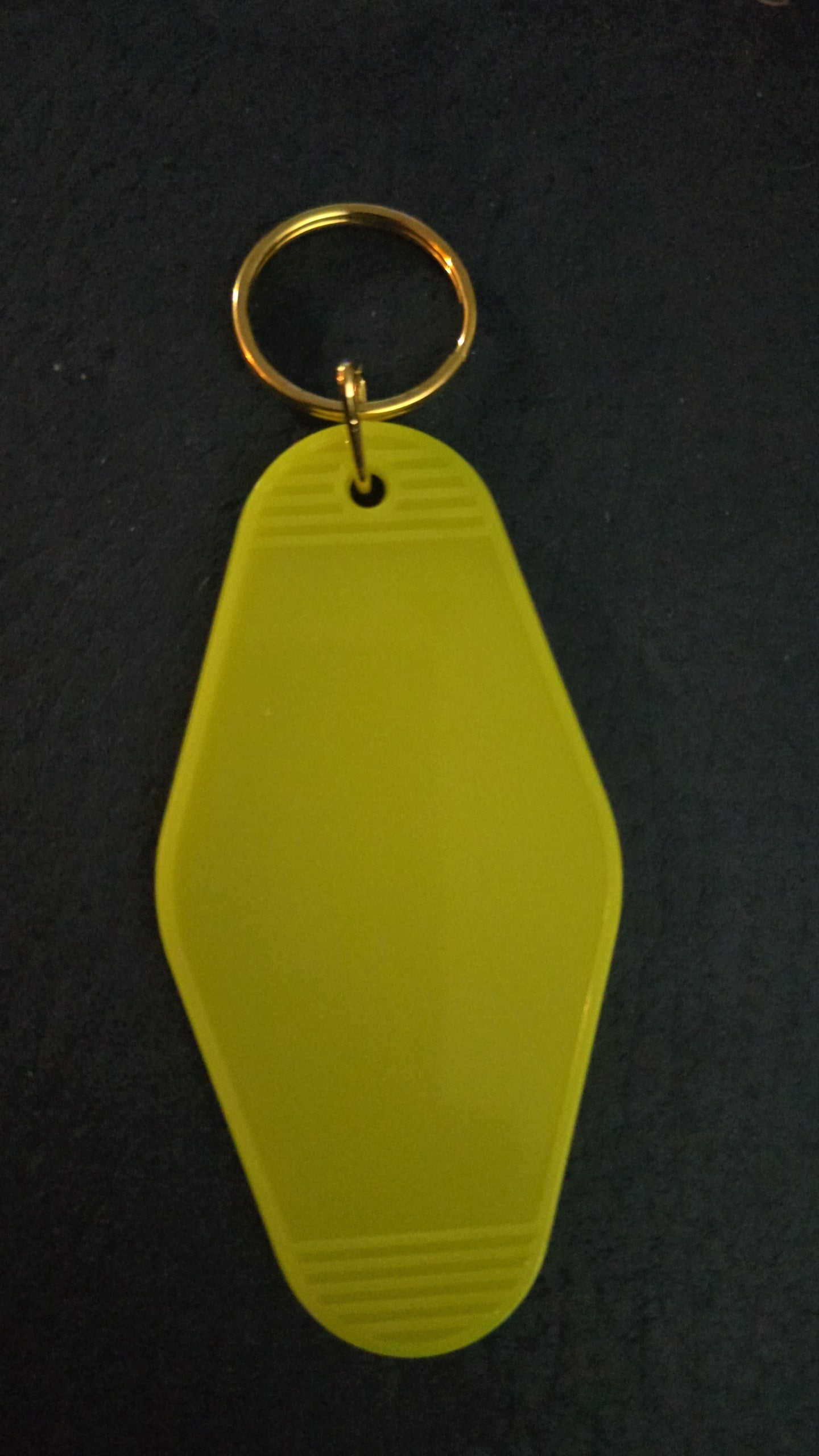 Acrylic motel keyring