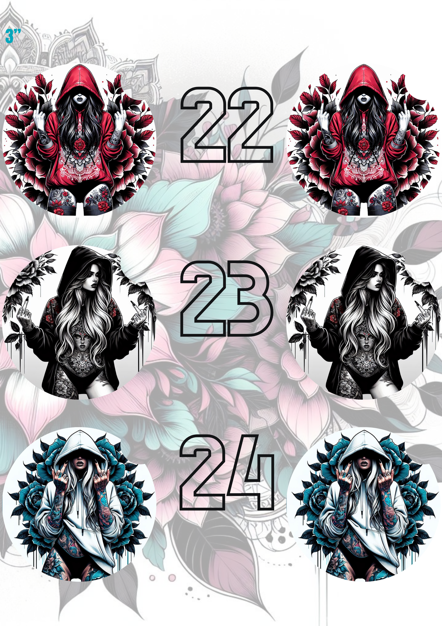 1 - 30 Car Coaster Sublimation Print
