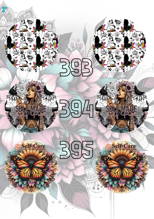 393 - 422 Car Coaster Sublimation Print