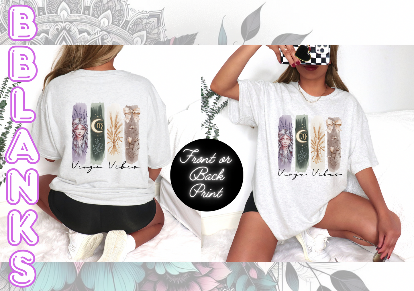 Virgo Zodiac - DTF PRINT