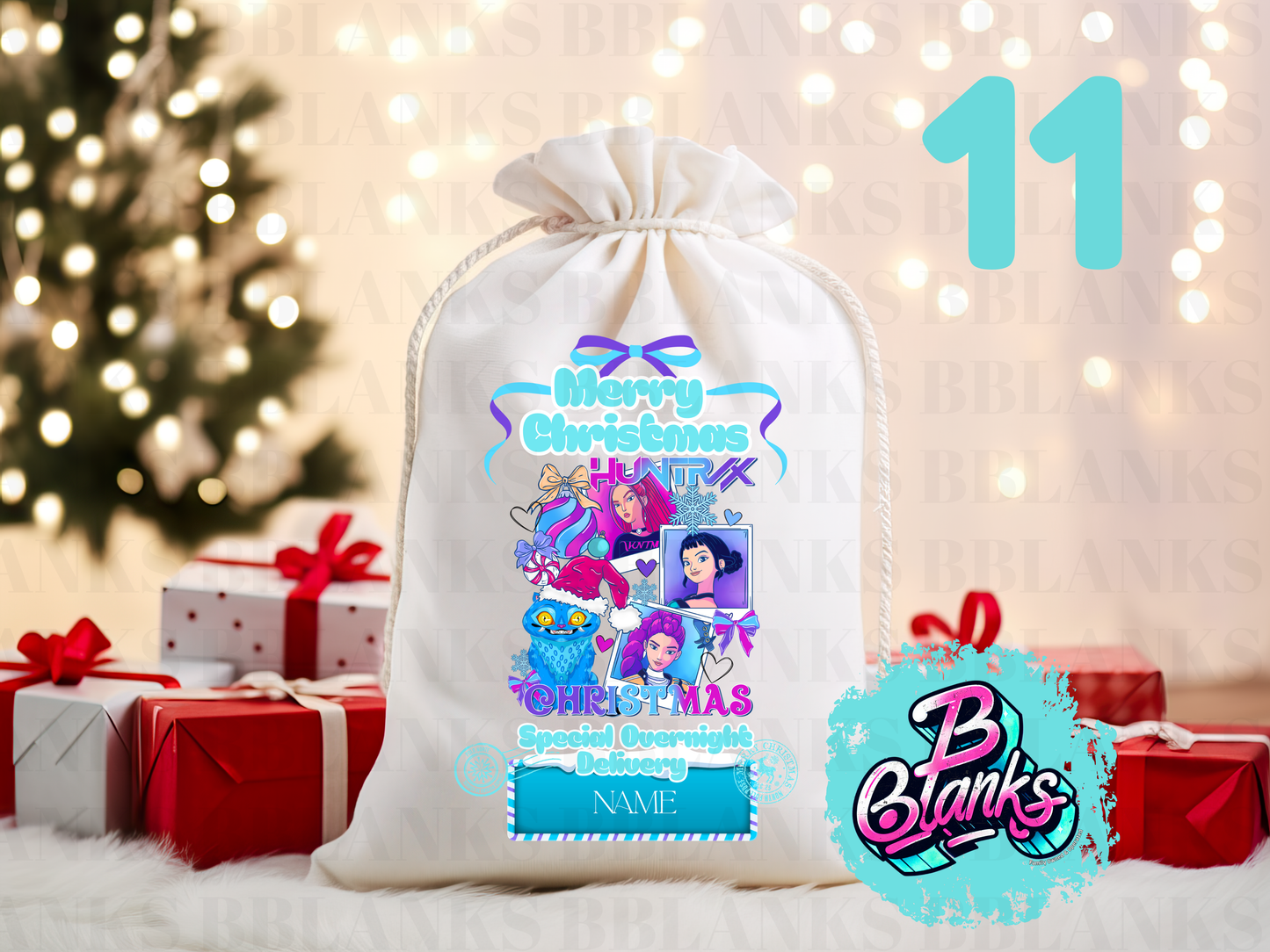 SUBLIMATION Santa Sack Prints