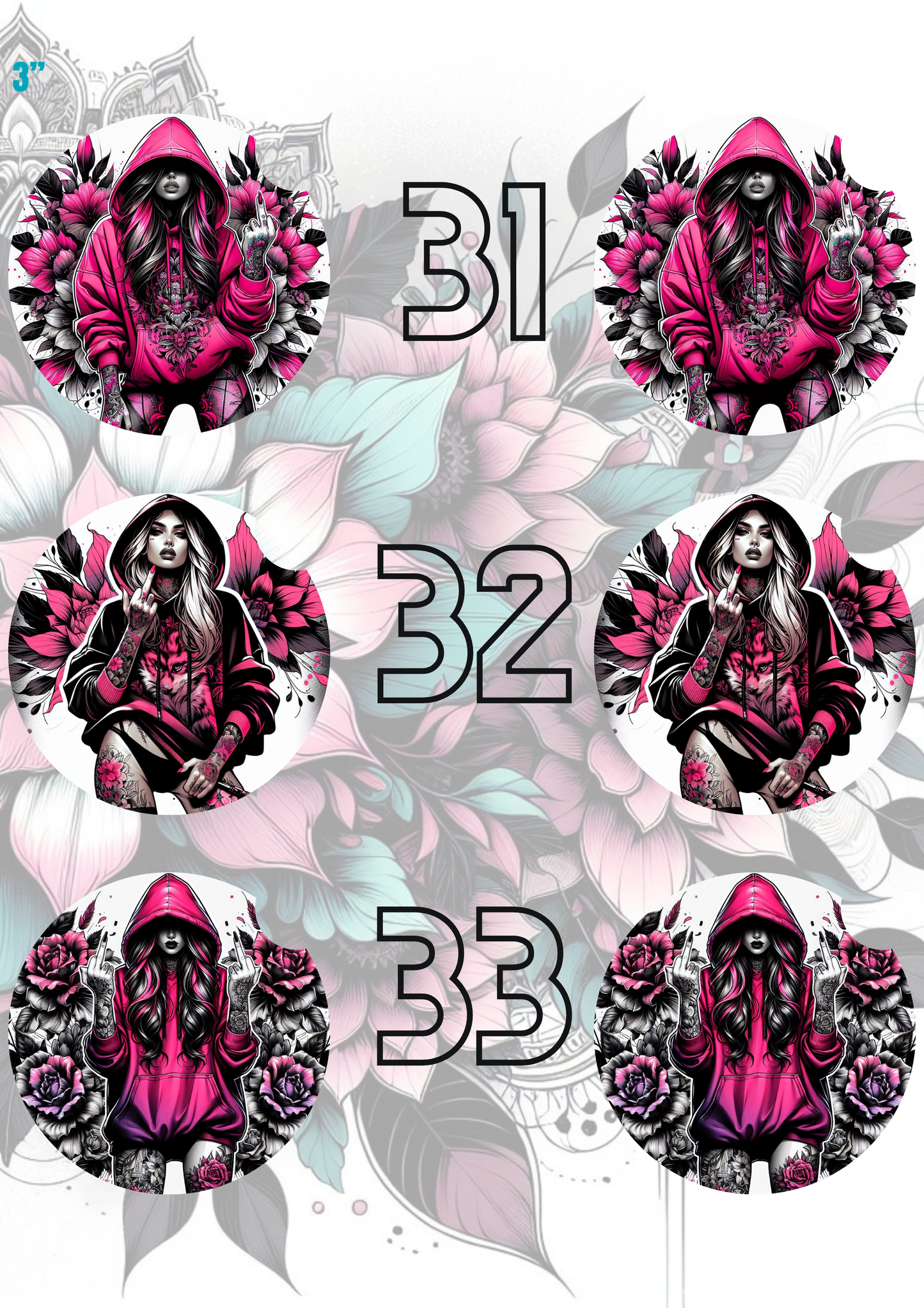 31-60 Car Coaster Sublimation Print