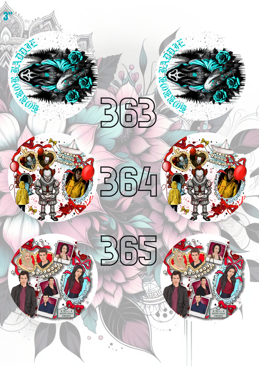 363 - 392 Car Coaster Sublimation Print