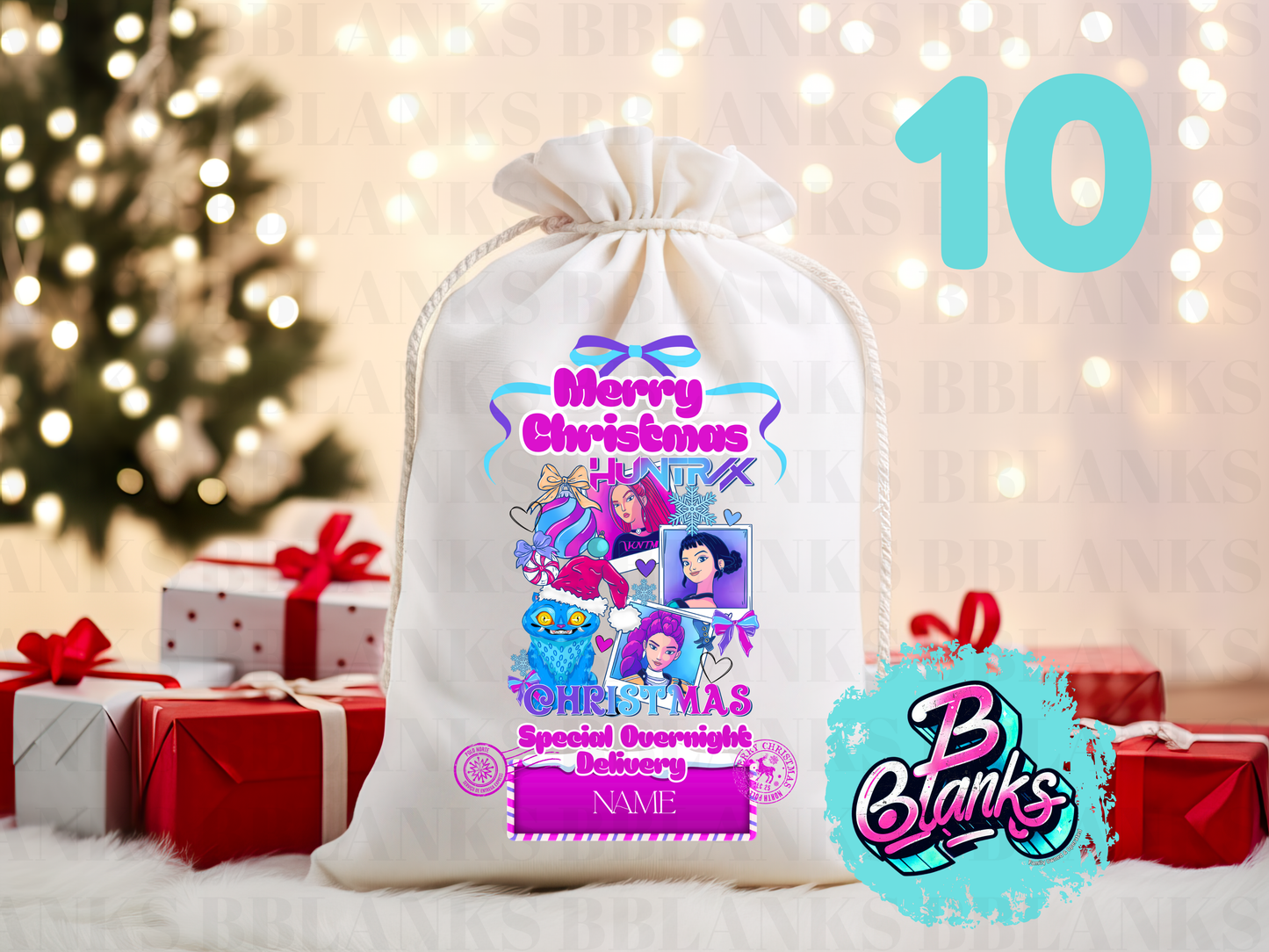SUBLIMATION Santa Sack Prints