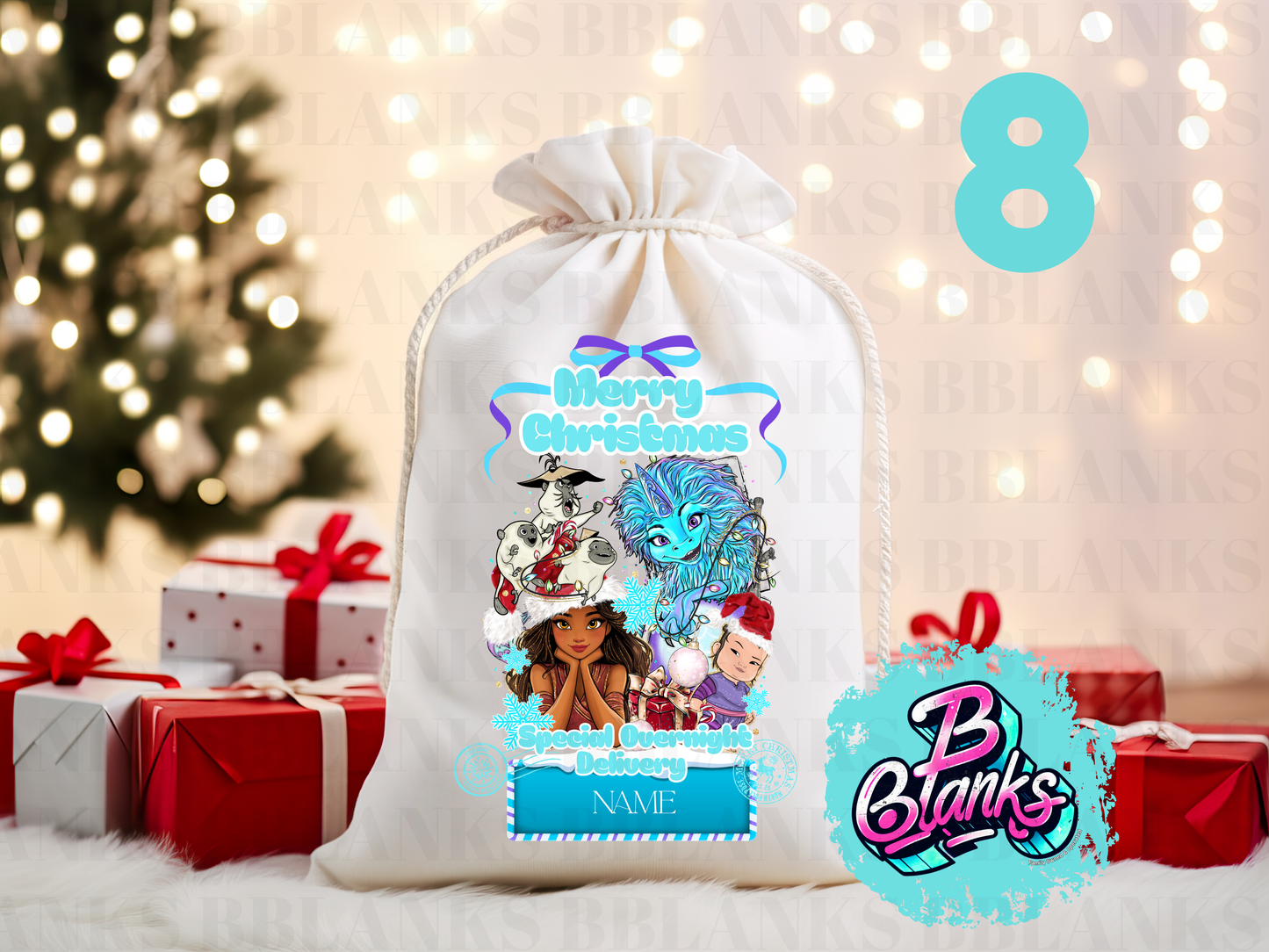 SUBLIMATION Santa Sack Prints
