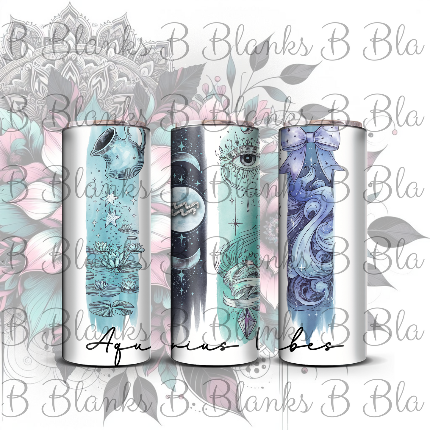 Aquarius Zodiac - Sublimation Print 20oz