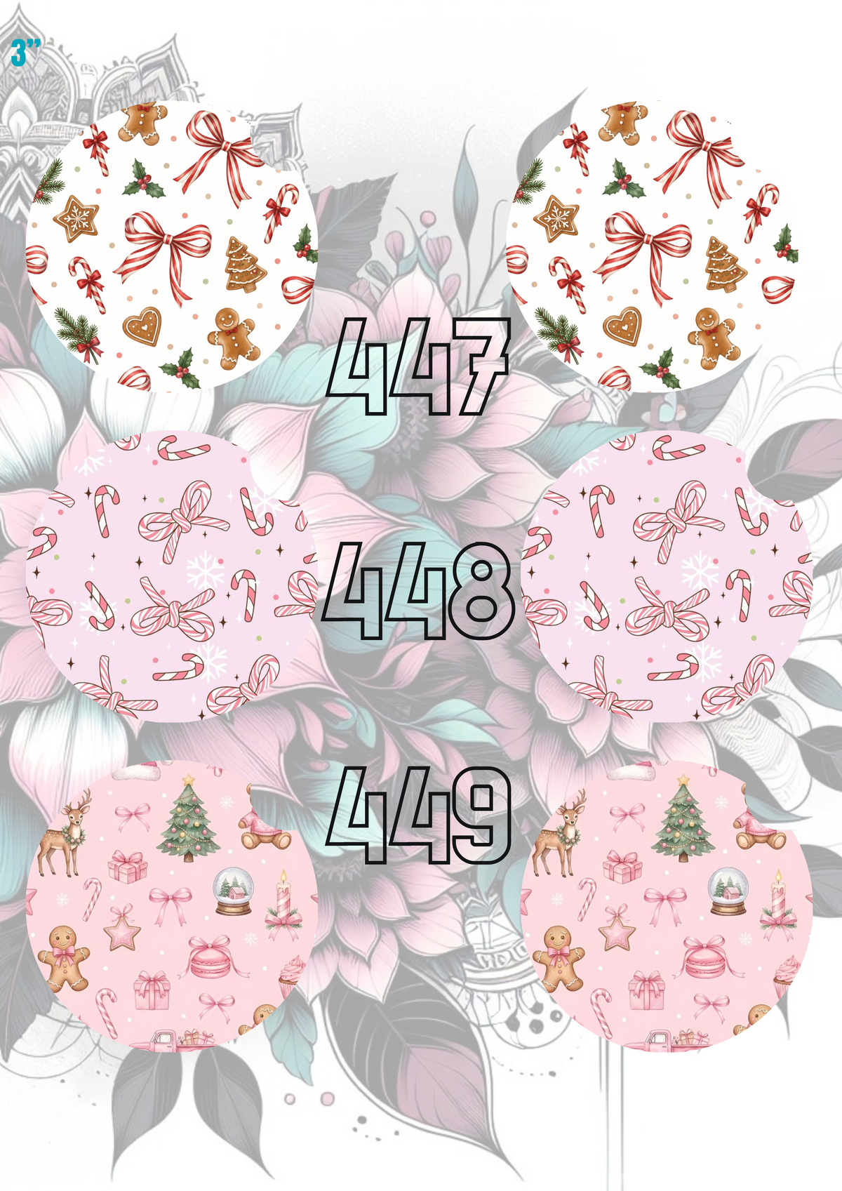 423 - 452 Car Coaster Sublimation Print