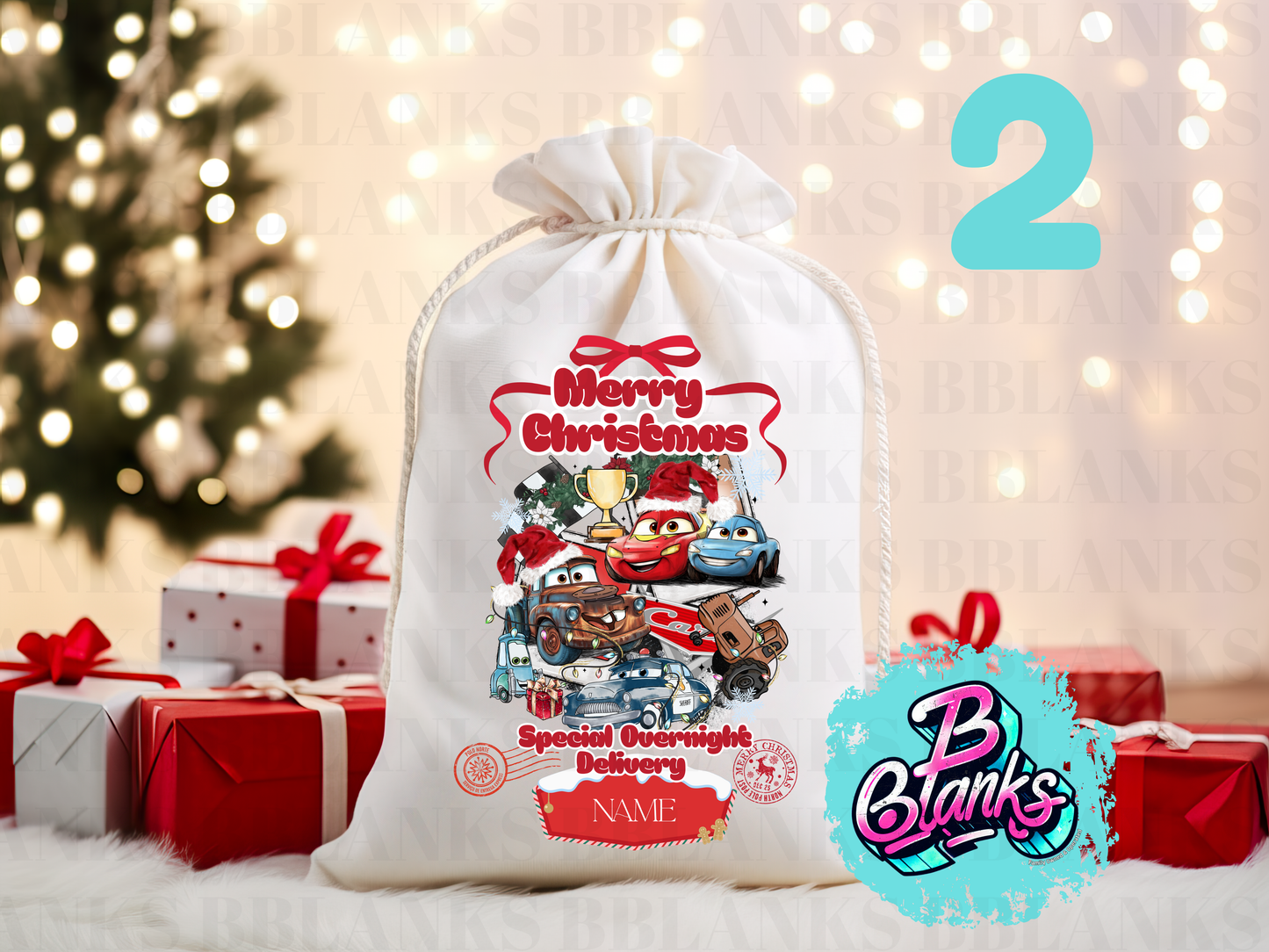SUBLIMATION Santa Sack Prints