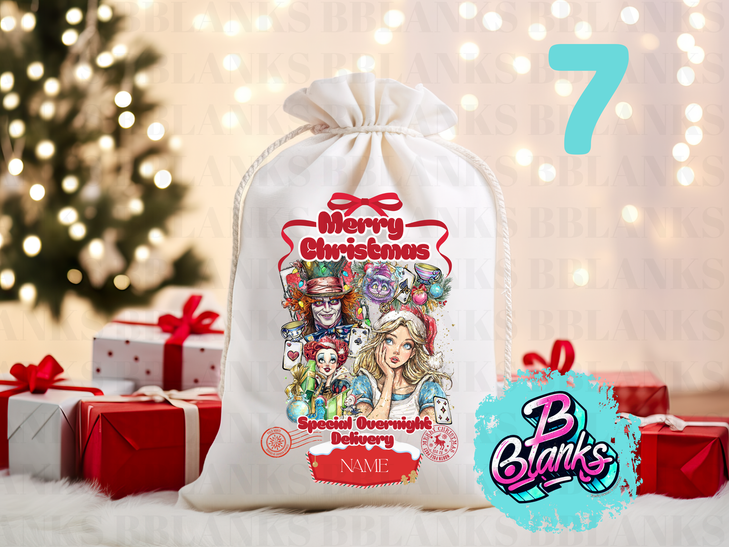 SUBLIMATION Santa Sack Prints