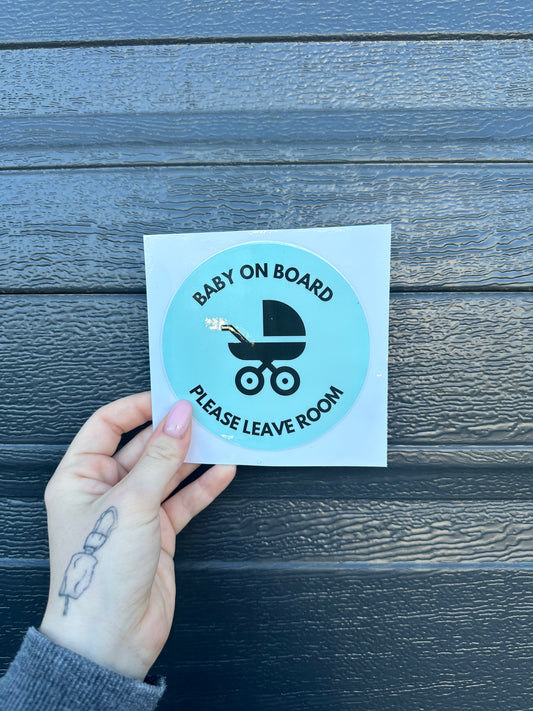 Baby on board stickers