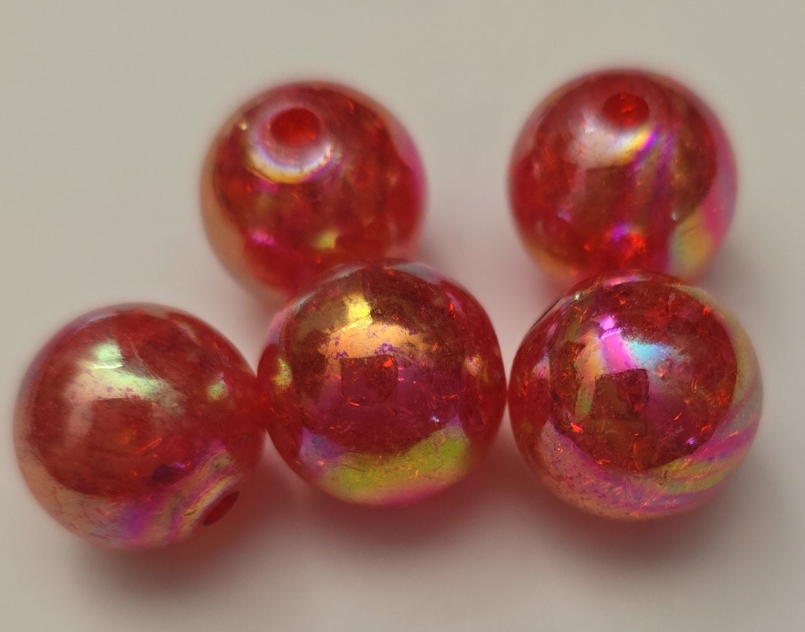 16mm Crackle beads 5pk