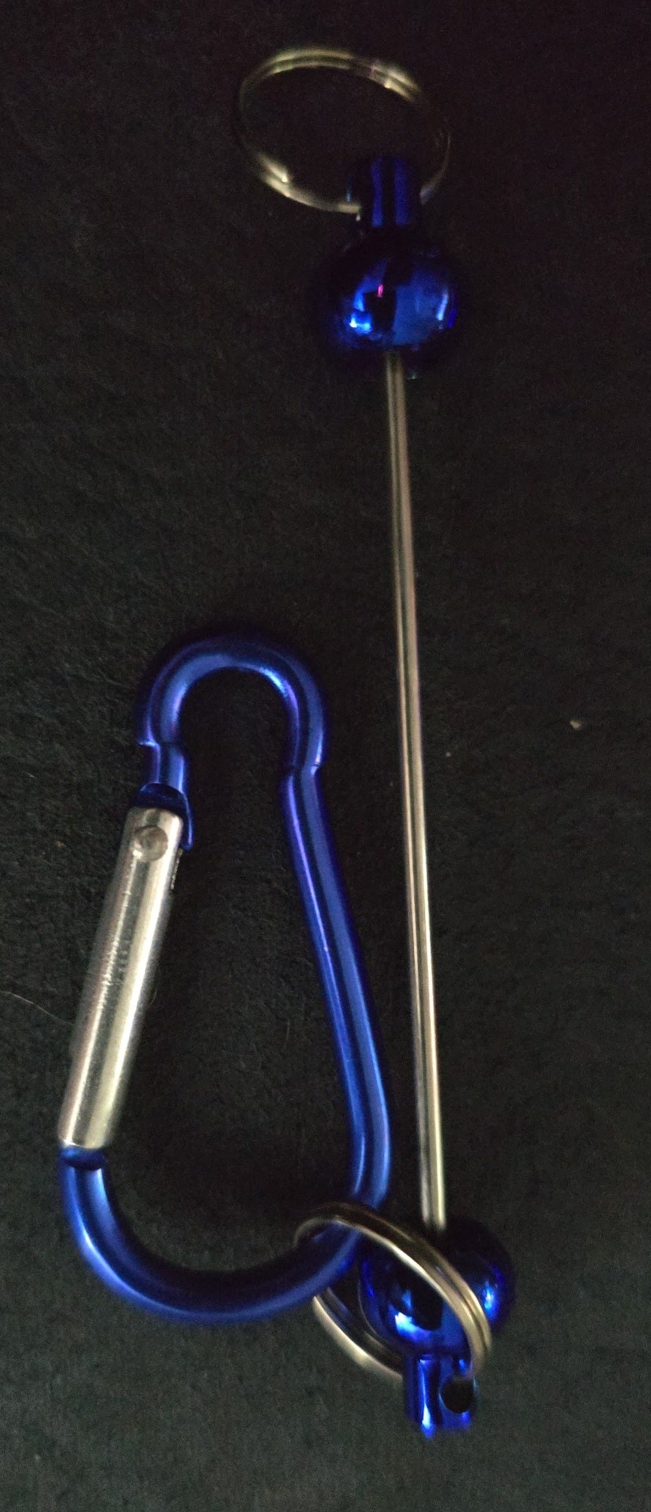 Beadable clip keyring