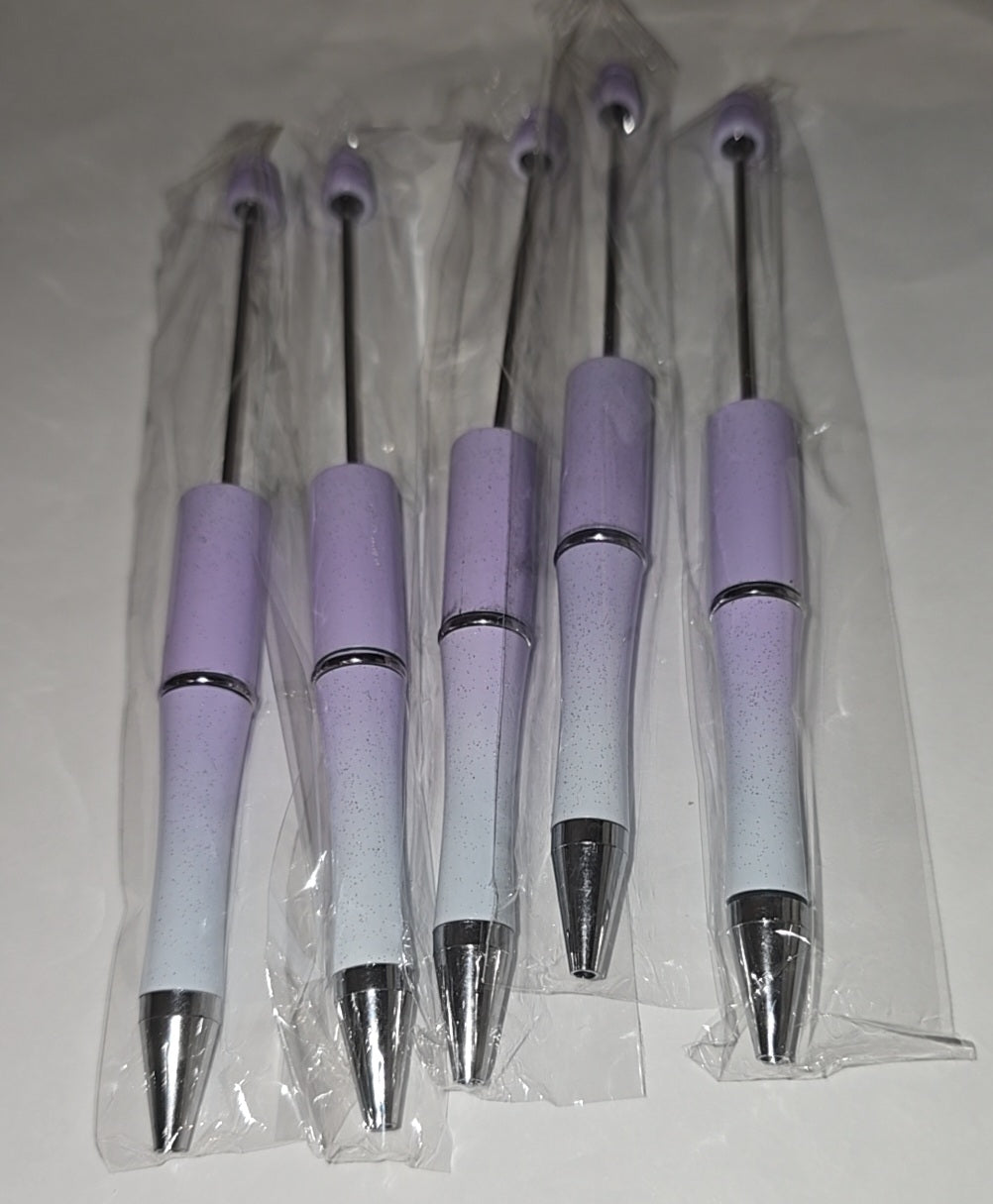 Purple ombre beadable pens