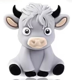 3d highland cows