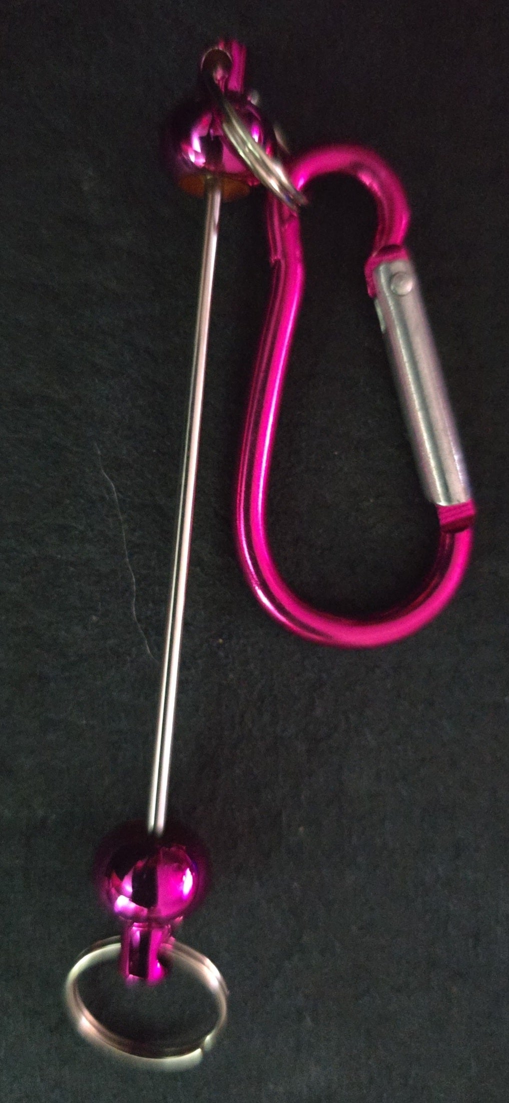 Beadable clip keyring