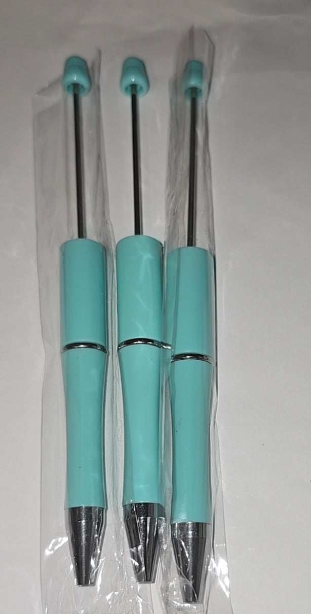 Tiffany blue beadable pens