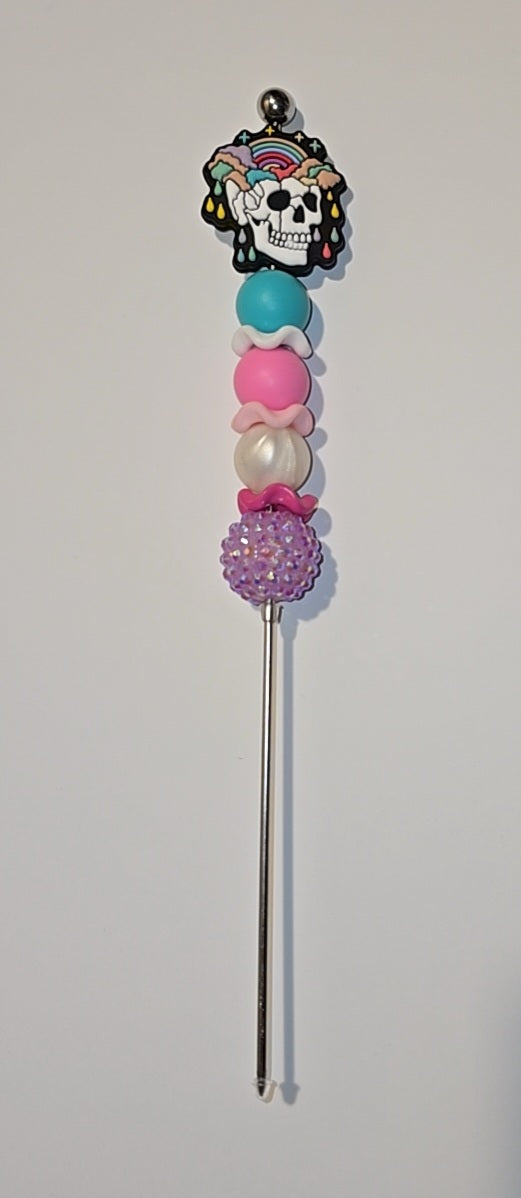 Skull glitter poker