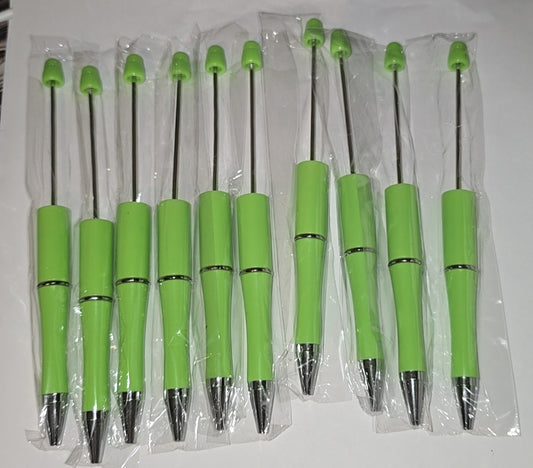 Lime green Beadable pens
