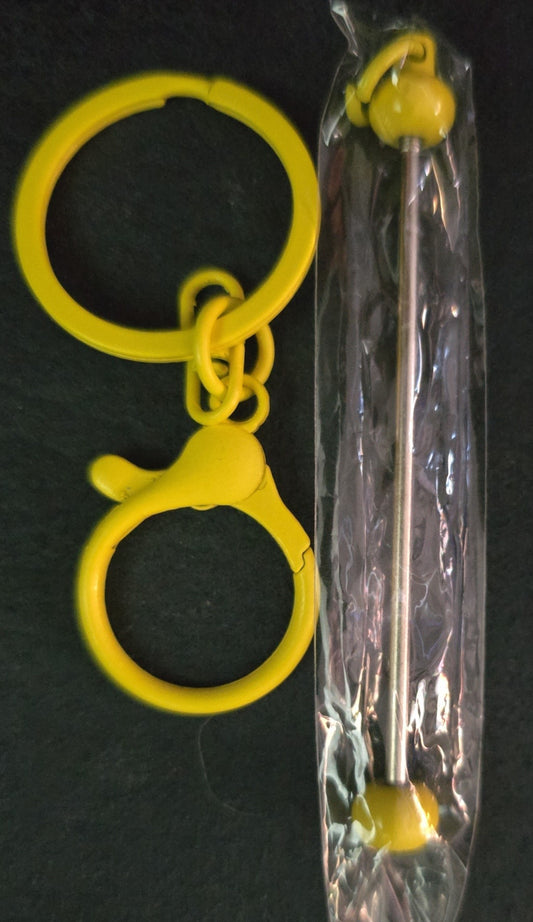Beadable keyring clasp