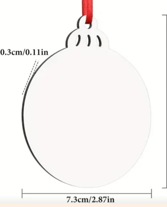 Flat sublimation Baubles