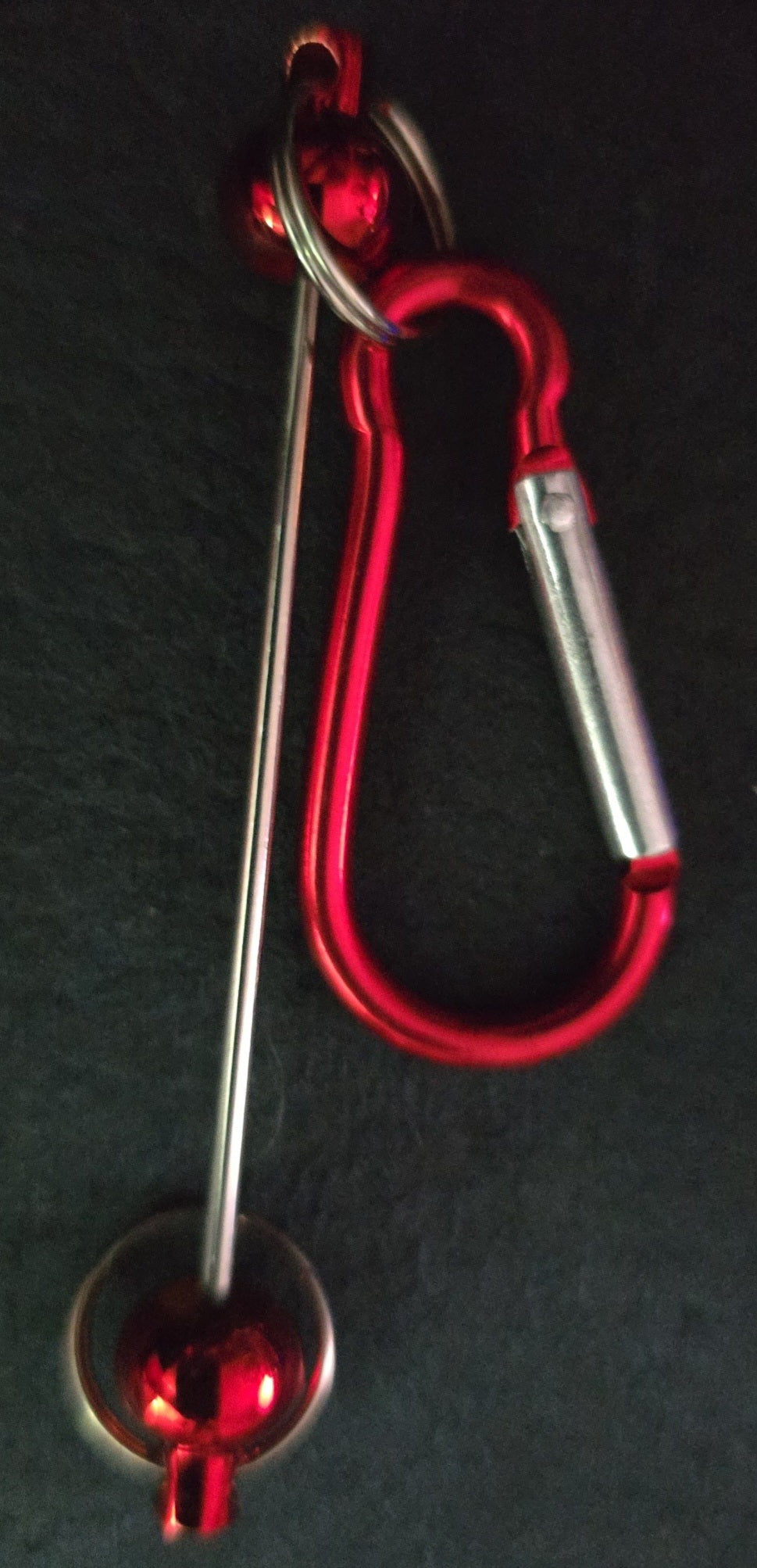 Beadable clip keyring