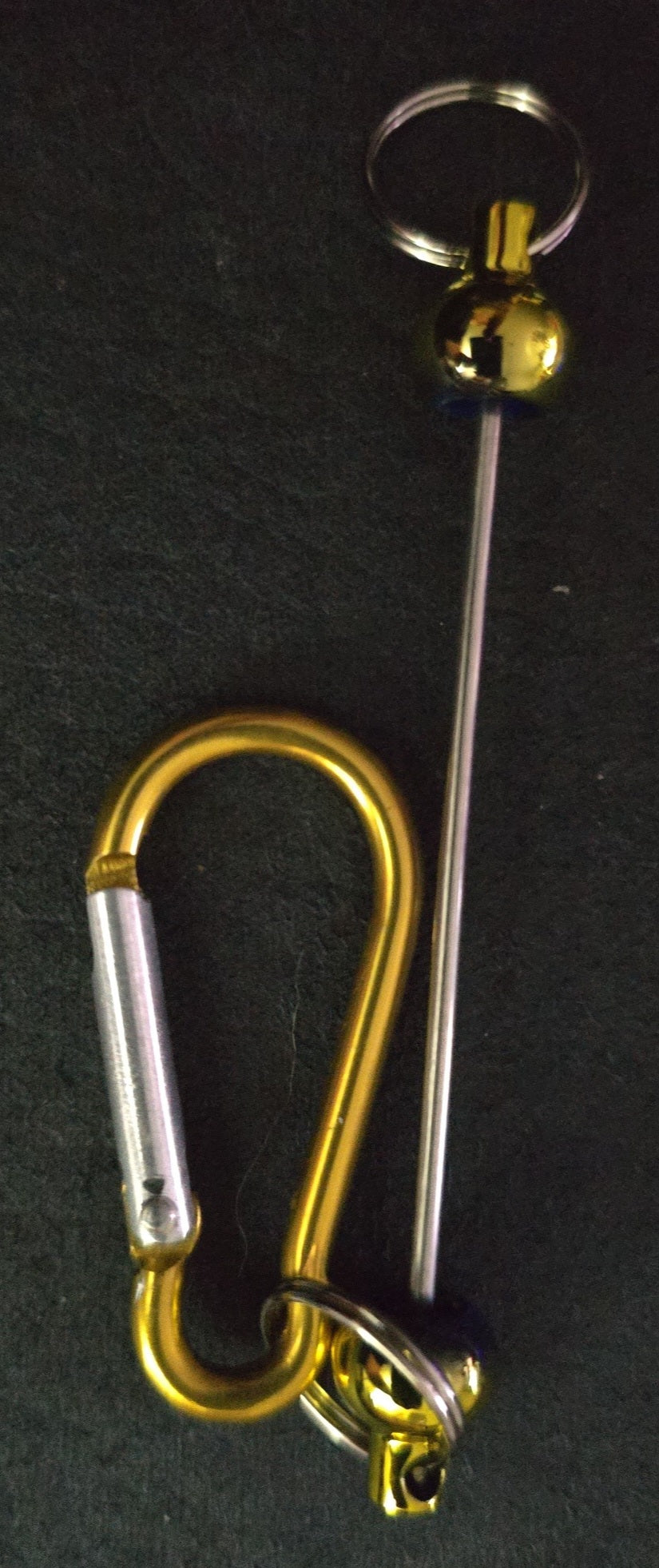 Beadable clip keyring