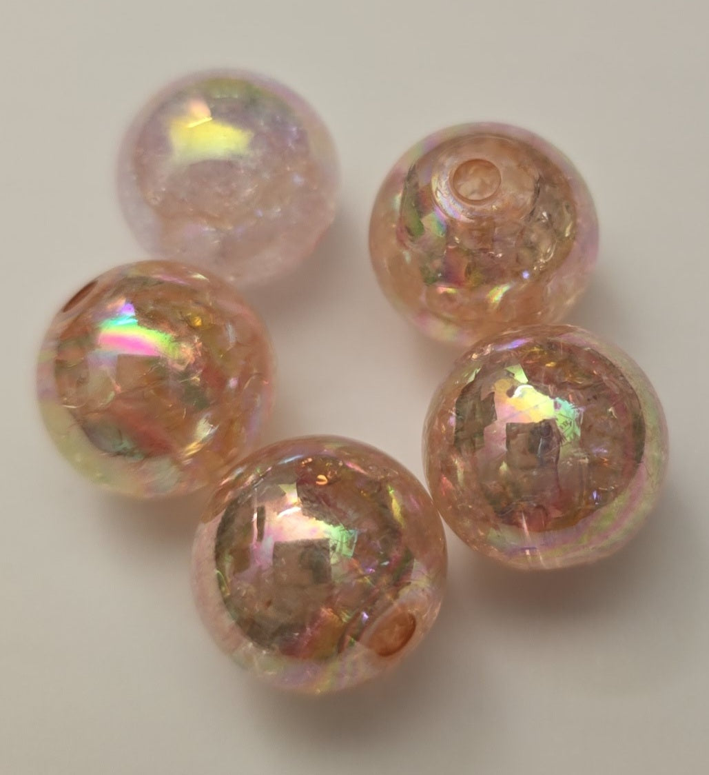 16mm Crackle beads 5pk