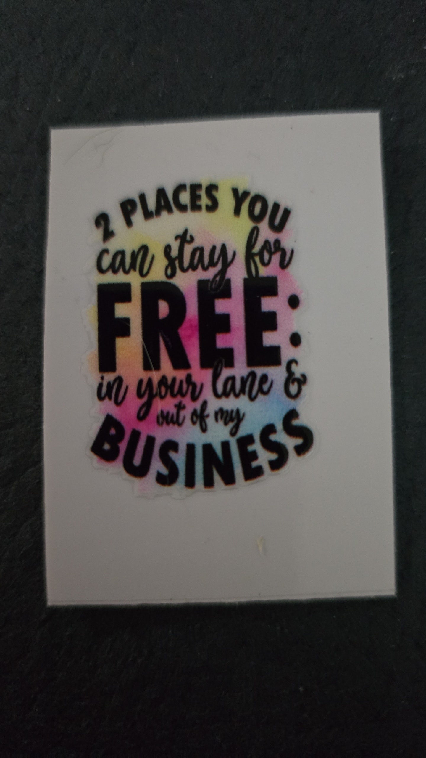 Motel keyring stickers