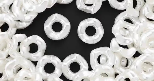 White wavy Spacer 12mm 10pk
