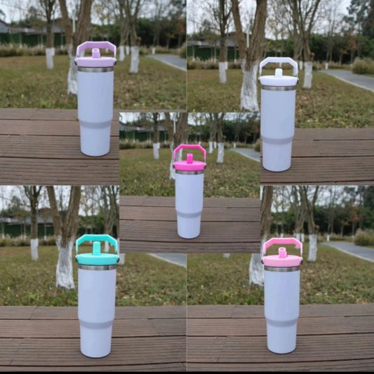 30 flips Handle Sublimation Tumbler