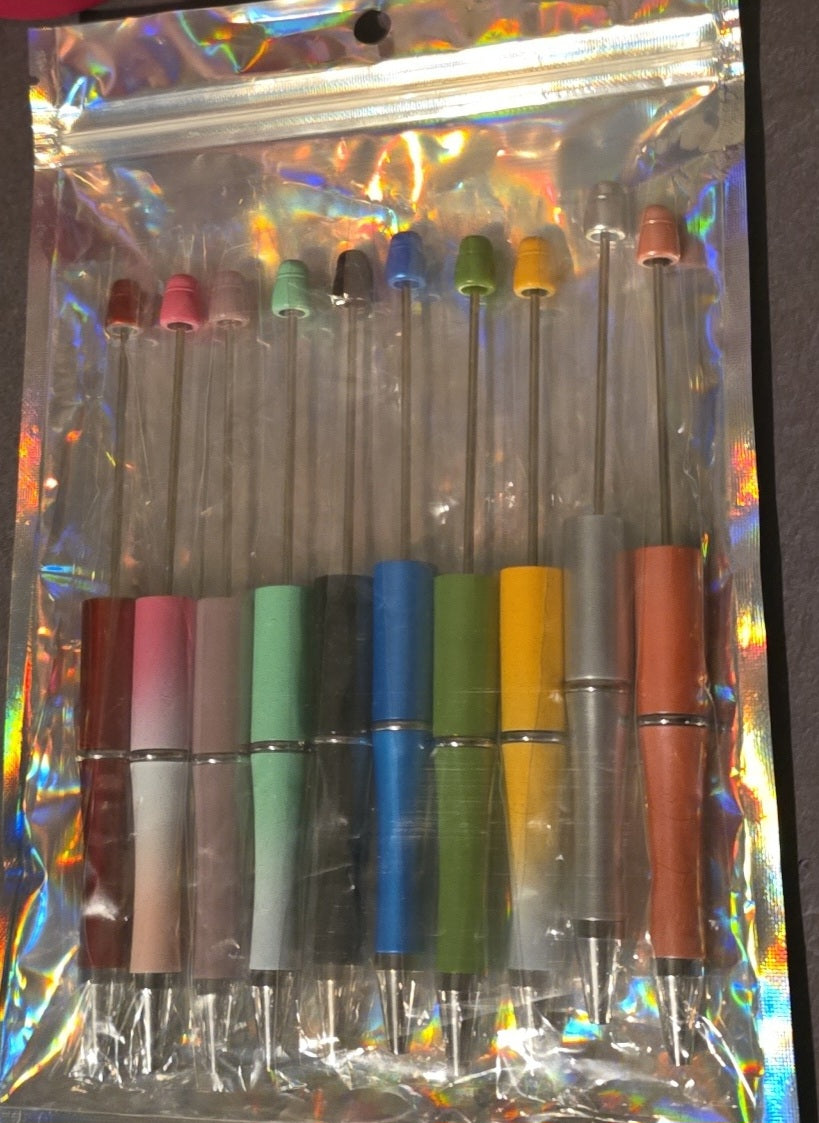10 pack mystery beadable pens